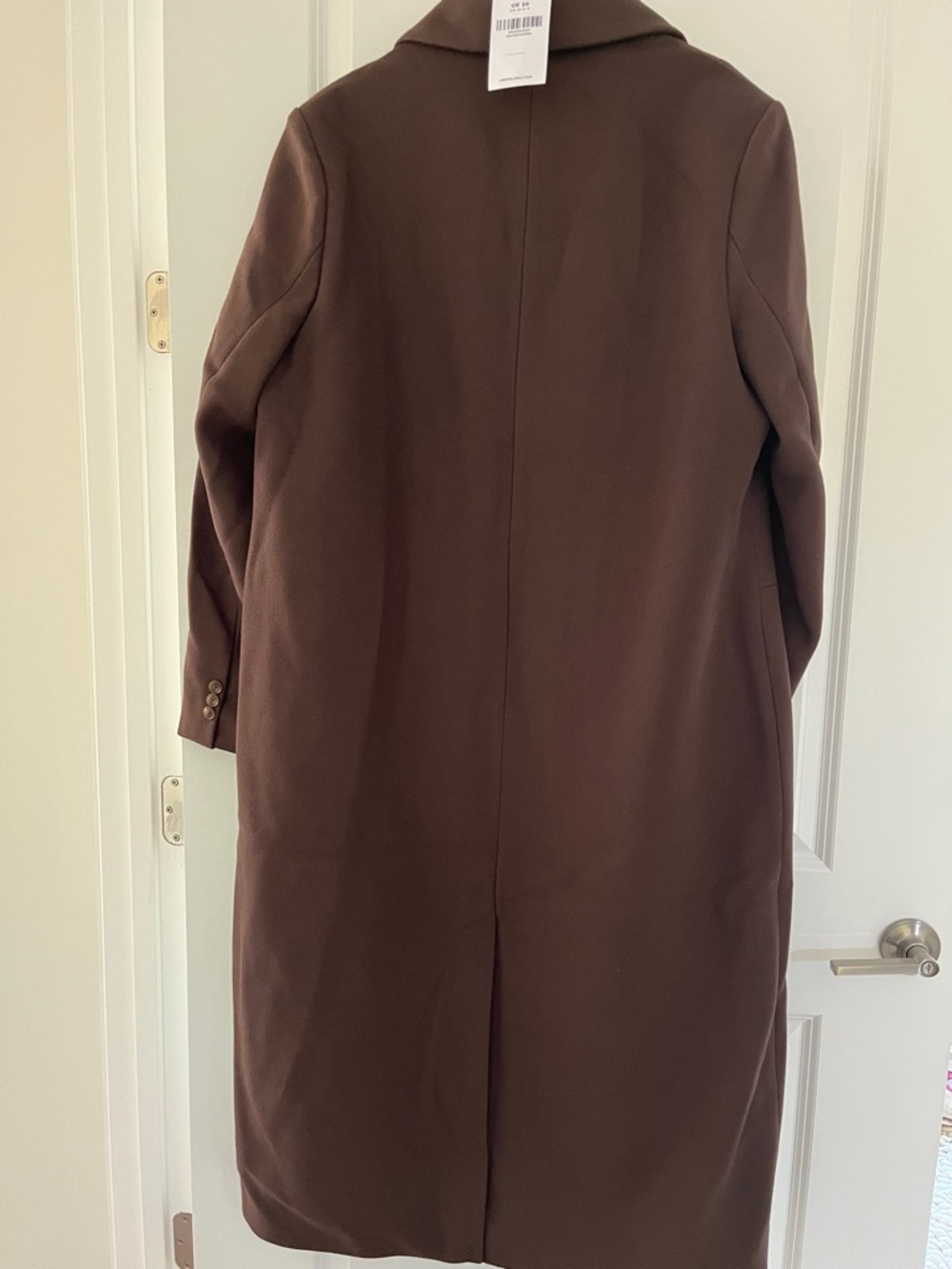 LTS Tall Chocolate Brown Longline Maxi Coat - Picture 3 of 5